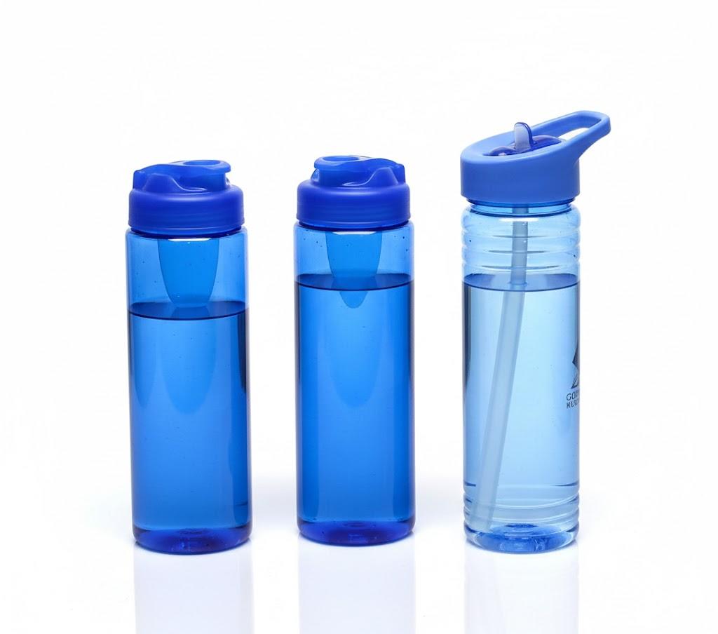 Water Bottle with Flip-Top Lid, 24oz, (Pack of 3) 