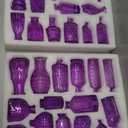 Glass Bud Vases in Bulk Set of 30 Pcs,Small Glass Vases for Flowers as Wedding Centerpieces for Tables,Clear Flower Vases Suitble for Wedding Decorations,Home Decor (Light Purple, 30 pcs)