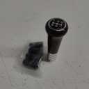 Wood Grain Gear Shifter Knob, Universal Car Gear Shift Manual Knobs Aluminum Alloy Stick Shift Handle with 3 Threaded Adapters M8 M10 M12, Style B