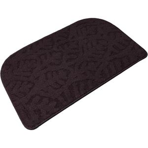 TOONOW Indoor Doormats Front Door Mat,32 "x17, Low-Profile Machine Washable Kitchen Rug, Absorbent Mud Half Round Entrance Mat for Outdoors, Entryway, Patio, Bedroom,Purple