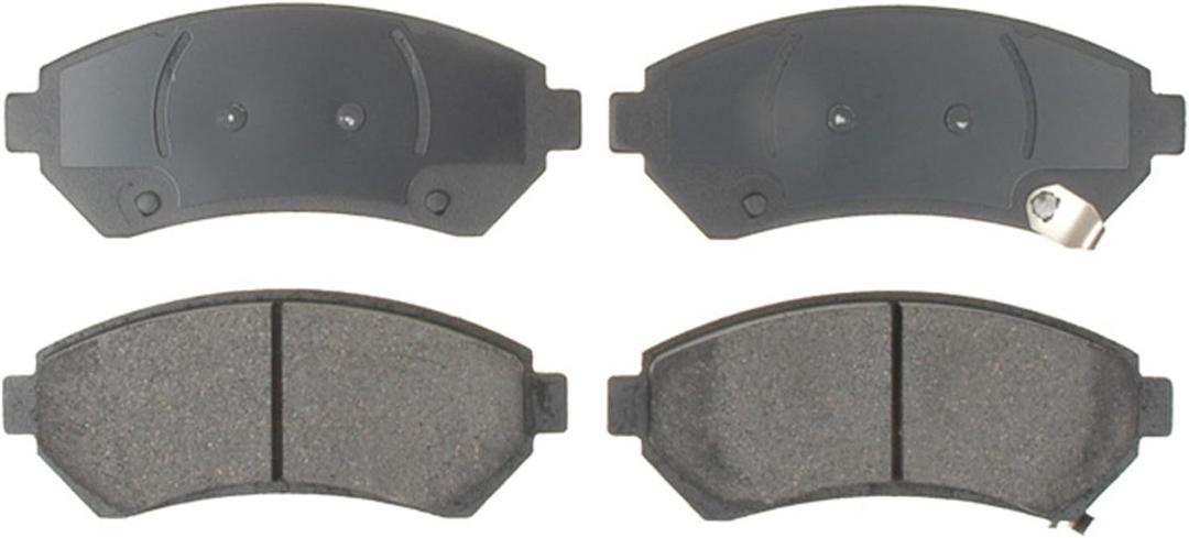 ACDelco Silver 14D699CH (88877679) Ceramic Front Disc Brake Pad Set with Wear Sensor