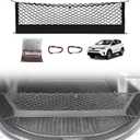 Muslogy Trunk Cargo Net Compatible with Toyota RAV4 2013-2018 Accessories, SUV Sedan Cargo Organizer Storage Net with Heavy Duty Carabiners