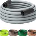 Flexzilla Colors SwivelGrip Garden Hose 5/8 in. x 50 ft., Lightweight All-Weather Water Hose, Durable and Flexible, Leak-Free Connections, Slate Grey