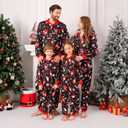 VNVNE Matching Christmas Onesie Pajamas for Family/Couples/Women/Men, Xmas Holiday Reindeer Striped Adults Pjs Sleepwear (Large, Cane Dwarf)