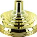 Super Tough Floor Stand Base for Indoor Flagpole - Metallic Gold | Durable ABS Plastic | Fits 1" to 1 1/4" Poles | Unweighted with Fillable Design | Easy Assembly with Elegant Gold Finish