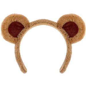 DaliDali Brown Bear Ears Headband Adult Bear Costume for Halloween Festival Cosplay Party, Bear Ear Headband Hairband for Makeup Face Washing, Bear Ears Costume, Fashion Hairband for Makeup (1 Count (Pack of 1))