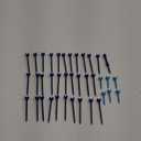 SAPLIZE Professional 3-1/4" Golf Tees 100 Pack, Low Friction and Resistance Golf Plastic Tees, Blue