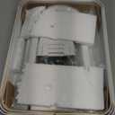 Simple Houseware 3-Tier Heavy Duty Metal Utility Rolling Cart, White