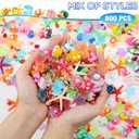 Barydat 800 Pcs Mini Resin Animals Figures Bulk Miniature Garden Accessories for Pranks Hide Party Gift Duck Tiny Resin for Crafts Micro Landscape Plant Pots Dollhouse(Stylish)