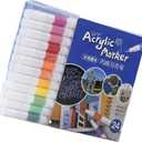 12/24/48 Color Paint Markers Drawing Pen Acrylic Marker Pen Markers Craft Supplies