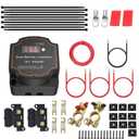 12V 140Amp Smart Dual Battery Isolator Kit with LED Screen,VSR-Voltage Sensitive Relay Kit for Truck,SUV,RV,ATV,UTV,Boat, sku6197-dual-set