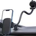 Qifutan Phone Holder - 14-Inch Long Arm Windshield Car Cell Phone Holder Anti-Shake Stabilizer Automobile Mount for iPhone Android Smartphones