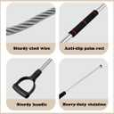 Adjustable 6092 Inch Animal Catch Pole Animal Control Pole for Dogs Cat Raccoon Wild Boar Fox Wolf Lizard Calf Alligator Wildlife & Farm Animals with Animal Toy and Storage Bag