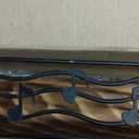 VIS'V Key Holder Wall Mount, Decorative Wooden Mail and Key Organizer with Storage Basket and Shelf, 2 Compartments, 6 Hooks, Brown