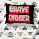 Sunny Side Up Monster Jam Grave Digger Twin Sheet Set - 3 Piece Kids Bedding Set Includes Pillow Cover - Super Soft Microfiber Sheets