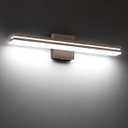 SineRise 24-Inch LED Modern Bathroom Vanity Light Bar, Brown Modern Acrylic Bathroom Wall Lighting Fixtures Over Mirror (Cool White 6000K)