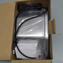 Cat Water Fountain Stainless Steel 108oz/3.2L, APAUK Automatic Pet Fountain Dog Water Dispenser with Water Level Window, Quiet Cat Fountain for Drinking, Inside with Replacement(1 Filters&1 Sponges)