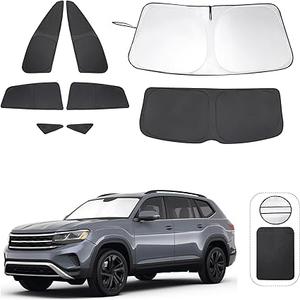 8PCS Windshield Sun Shade Accessories Foldable Sunshade Side Rear Window Shade Cover Full Set Privacy Protection Keeps Car Cool