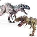 2Pcs Dinosaur Set, 15.7" Large Tyrannosaurus Rex and 12.2" Realistic T-rex, Educational Dinosaur Action Figure Wildlife Animal Model, Great for Collector, Party Favor, Birthday Gifts