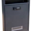 Wall-mounted mailbox with dial lock and PIN code for entryway