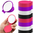 Yalikop 36 Pcs Compact Mirror Bulk Portable Round Makeup Mirror Mini Foldable for Purse Women Travel Daily Use Mother‘s Day Gifts (Pink,Purple,Black,White)