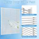 AIWFL 24" x 30" Decorative Gable Vent, Heavy Duty Attic Wall Vent Ventilation Cover Shed Vents Cover White Gable Louver Vents for Walls Crawl Space Houses Garage Home