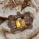 2 x Personalized Dog Memorial Ornament  Pet Loss Christmas Ornament, Custom Pet Remembrance Keepsake, Sympathy Gift for Loss of Dog, Forever in My Heart Ornament