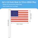 mflagperft USA Flags on Stick 12 Pack, Small Handheld American Flag | 5.5x8.2 in,Weather Resistant Polyester,Table Decor,School Projects,Teachers,Event Attendees,Soccer Games,Parades,Celebrations