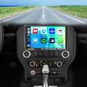 Car Radio for Ford Mustang 2015-2020 Android 13 Car Stereo Wireless Carplay, Roinvou 9 inch Touch Screen for Mustang Bluetooth Radio with GPS Navigation FM RDS EQ + Backup Camera