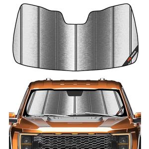 Pigenius Windshield Sun Shade for Ford F-150 2021-2026 - Metallic