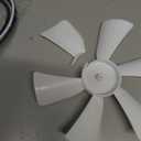 6 Inch RV Vent Fan Blade with 12V D-Shaft Motor, White Bathroom Vent Fan Replacement for RV, Camper, Range Hood, Compatible with Heng's, Elixir, Ventline, Jensen
