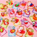 28 Pack Valentines Day Gifts for Kids Classroom Valentines Day Cards with Kawaii Mochi Squishies Fidget Toys for Kids School Valentines for Kids Class Exchange Greeting Cards Party Favors Boys Girls