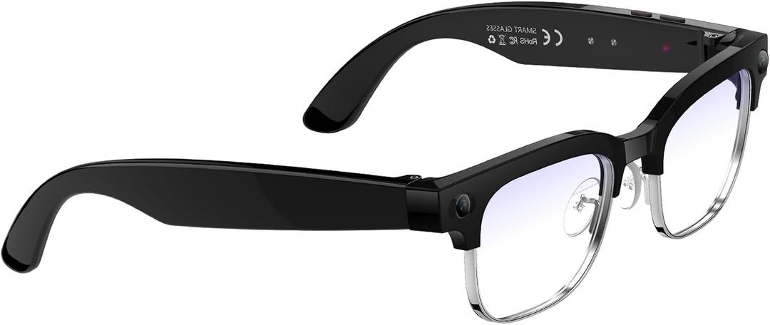 Smart Glasses with Camera & Video 1080P HD, 2K Photo POV AI Camera Glasses, Wearable Video Recording Glasses, Hands-Free First-Person View, Free App with Object Recognition, Bluetooth 5.4 Lightweight