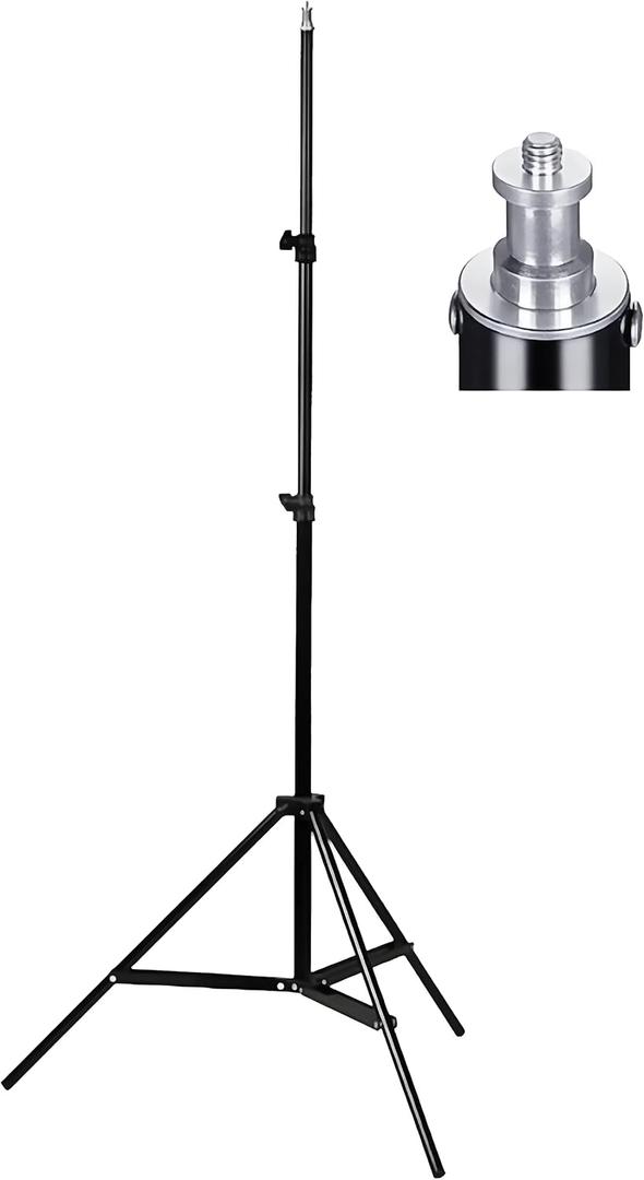 Godox SN304 Studio Light Stand 190cm Adjustable Tripod Heavy Duty Light Stand Lighting Tripod with 1/4" Screw for Strobe Light/Webcams/Cameras/Softbox