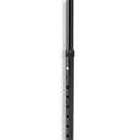 Medline Folding Quad Cane, Large Base, Quad Base for Greater Stability, Skid-Resistant Rubber Tips, Lightweight Aluminum, Black