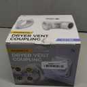 Magnetic Dryer Vent Connector Kit with 2.6ft Hose, 4 Inch ABS Snap-On Quick Connect for Tight Spaces, Airtight Seal Dryer Exhaust Venting Hookup Adapter for Laundry Room, SDV180