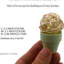 Mini Pastel Terracotta Pots for Micro Gardens 30 Pack, 1.1 Tiny Breathable Clay Planters, Macaron Colors, for Moss, Fairy Gardens, Dollhouses, and Succulents (Yellow, 1.1 Inch)