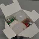 4 Pack LED Red and Green Light Bulbs - 120V E26 Base 9 Watt (60-watt Replacement) - Red and Green Bulbs for Party Decoration, Porch, Home Lighting, Christmas 4 Pack