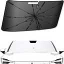 SXCY for 2021-2024 2025 Polestar 2 Windshield Umbrella Sunshade [Easier Foldable] for 2025 Polestar 2 Accessories 2025 Polestar 2 Sunshade Umbrella for 2025 Polestar 2 Windshield Sun Shade Umbrella