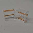 molshine 2 Pack Transparent Desktop Multi Washi Masking Tape Storage Dispenser,Tape Cutter,Tape Roll Holder (Not Include Masking Tape) (Yellow)