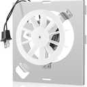 7-1/4"x7-1/8 S97012026 Bathroom Exhaust 50CFM Fan Motor Assembly Compatible with Bro-an Nu-Tone 696N-R02 B 696N-R01 B 688-K 688-J 688-H 688-G 663-G 663-H 663-J Bathroom Fan Replacement by Fetechmate