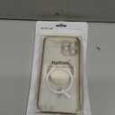 Magnetic for iPhone 14 Pro Case with Invisible Stand[Compatible with MagSafe][Full Camera Lens Protector][Military Drop Protection]Shockproof Not Yellowing Clear Slim Soft for Women Men Gold