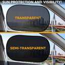 EcoNour Car Window Shades for Baby (4 Pack) | Protects Baby from Window Sun & Heat | Sun Shade Side Windows for Kids | Automotive Sun Protection from UV | Child Safety Accessories | Medium - 20"x12"