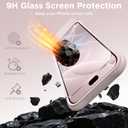 for iPhone 17 Pro Case, Compatible with MagSafe, Screen Protector +[Integrated Silicone Camera Control Button], Shockproof Protective Magnetic Case for iPhone 17 Pro 6.3", Lovely Pink