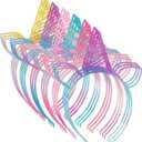 18Pcs Unicorn Birthday Party Favors Unicorn headbands for Girl Halloween Christmas Party Supplies for Teen Children (Bright Rainbow)