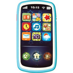 Baby Phone Toy with Record & Playback Features - Musical, Interactive and Educational Cell Phone Toddler Toys with 12 Smart Light Up Buttons - Learning Phones for Kids 6+ Months ASTM Certified