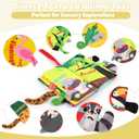 Beiens Soft Toys Baby Cloth Books, Touch and Feel Crinkle Books for Babies, Infants & Toddler, Early Development Interactive Car Toys & Stroller Toys for Boys & Girls (Rainforest Tails-1 Book)