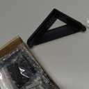 4x3 Shelf Brackets 6-Pack, Shelf Support Shelf Holder Steel Wall Mount Heavy Duty Small L Shape Triangle 90 Degree Metal Black with Screws Anchors Soporte de Estante, 4"x3" (6 PACK)