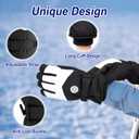 2 Pairs Winter Ski Snow Gloves Men Women Waterproof Touchscreen Snowboarding Gloves Warm Winter Snowmobile Glove