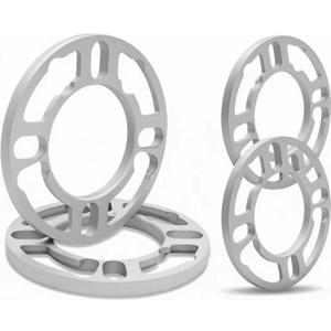 4 Pack Universal Wheel Spacers, 0.39" (10mm) Thick Die Cast Replacement Wheel Spacer for 4 & 5 Lugs Wheels/Rims, Fits 98 to 120mm Multiple Bolts Pattern, 4x100, 4x108, 4x110, 5x114.3, 5x120